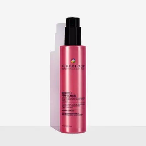 Pureology Smooth Perfection Smoothing Hair Lotion – A professional smoothing hair lotion available at Elevate Beauty Lofts in Toronto, designed to tame frizz, add shine, and provide a sleek, manageable finish for all hair types.